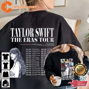 Taylor The Eras Tour 2023 Shirt Taylor New Album Midnight 2 Side Hot Topic Shirt