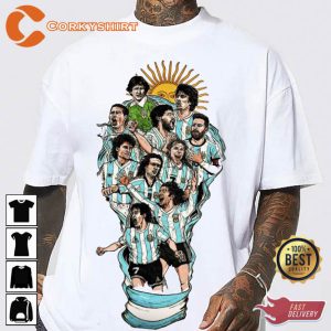 Argentina Reach Final World Cup 2022 Printed Shirt