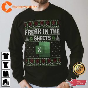 Freak In The Sheets Excel Christmas Sweatshirts