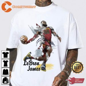 LeBron James Dunk Basketball Graphic Shirt