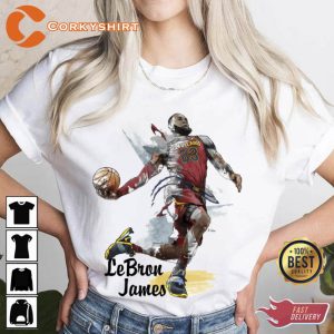 LeBron James Dunk Basketball Graphic Shirt