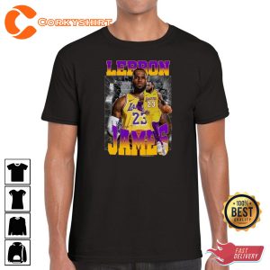 Lebron James 90s Inspired Vintage Printed T-Shirt