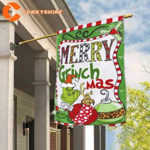Welcome to The Grinch House Grinch Flag