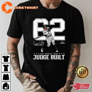 62 Home Runs Aaron Judge Baseball Player Gift T-Shirt