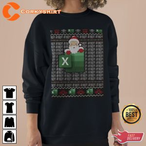 Freak In The Excel Sheets Womens Christmas Sweatshirts