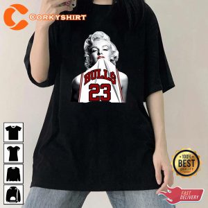 Marilyn Monroe Wearing Michael Jordan Vintage 90s T-Shirt