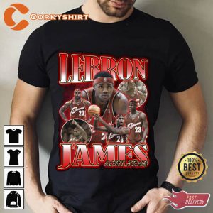 Vintage KIng LeBron James T shirt Player