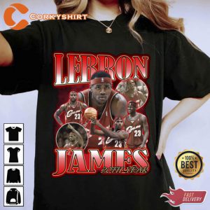 Vintage KIng LeBron James T shirt Player