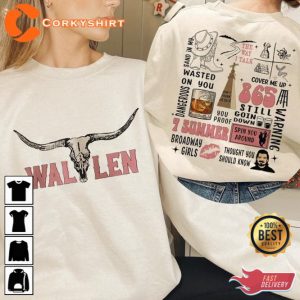 Wallen Cowboy Morgan Dangerous Album 2 Sided Shirt
