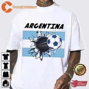 2022 World Cup Argentina Mens T-shirt Printing