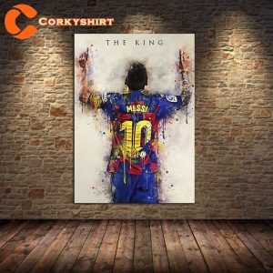 Lionel Messi The King of Football Poster