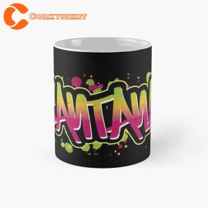 Graffiti Carlos Santana Coffee Printed Mug