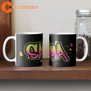 Graffiti Carlos Santana Coffee Printed Mug