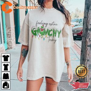 Feeling Extra Grinchy Today Grinch Christmas Tree Shirt For Women For Men