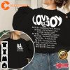 Lovejoy Band North Tour 2 Side T Shirt Lovejoy Tour Shirt