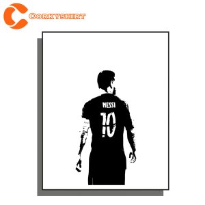 Messi Poster Wall Art Soccer Gifts for Him