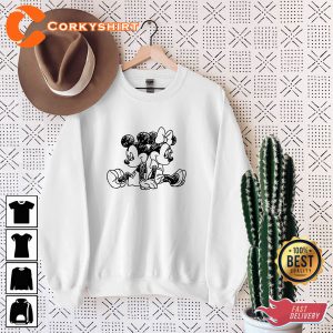 Mickey And Minnie Vintage Love Shirt Design
