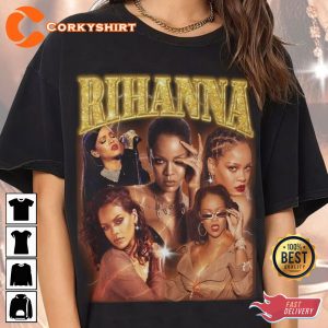 90s Retro Rihanna Badgal Vintage Graphic T-Shirt