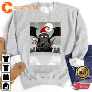 A Cthulhu Christmas Gift for Xmas T-Shirt Design