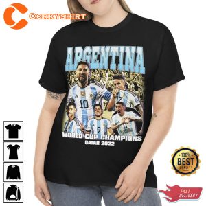 ARGENTINA World Cup Champions Qatar 2022 T shirt Design