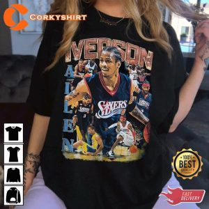 Allen Iverson Basketball Vintage Graphic Philadelphia Classic T-Shirt