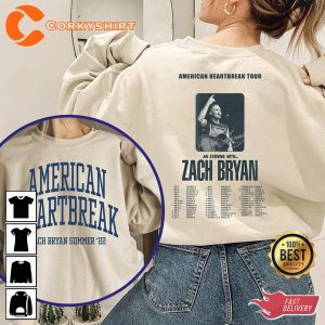 American Heartbreak Tour Zach Bryan Vintage Unisex Shirt
