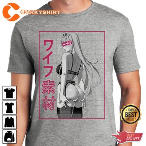 Anime Ahegao Waifu Material Girl Japanese Culture T-shirt