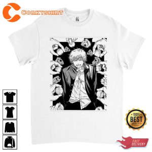 Anime Chainsaw Man Unisex Gift for fans Crewneck T-Shirt
