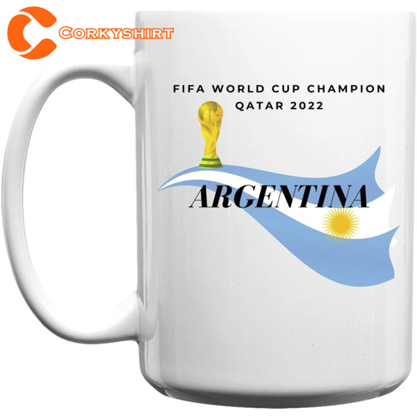 Argentina Campeon Fifa World Cup Messi Goat Coffee Mug