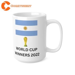 Argentina FIFA 2022 World Cup Winners Mug Football Gift