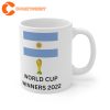 Argentina FIFA 2022 World Cup Winners Mug Football Gift