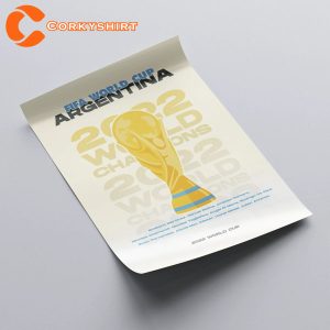 Argentina FIFA World Cup 2022 Champions Print Glossy Poster