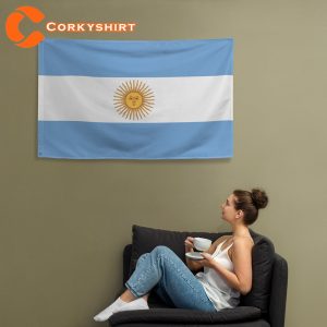 Argentina Football Player Gift Flag