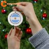Argentina World Cup Champs 2022 Messi Ornament