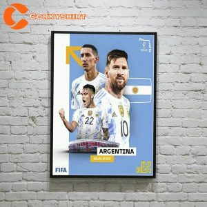 Argentina's World Cup Win 2022 Messi Poster