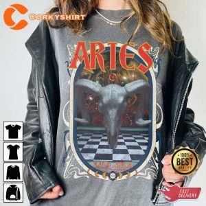 Aries Zodiac Fire Sign Vintage Graphic Unisex T-Shirt