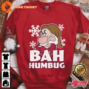 BAH Humbug Christmas Scrooge T Shirt