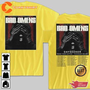 Bad Omens Tour Of The Concrete Jungle Tour 2023 Music Festival T-Shirt