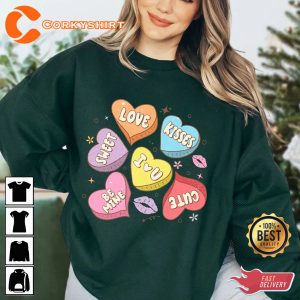 Be Mine Conversation Hearts XOXO Sweatshirt