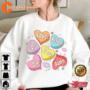 Be Mine Conversation Hearts XOXO Sweatshirt