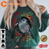 Bird Christmas Scandinavian Norwegian Folk Art Xmas Shirt