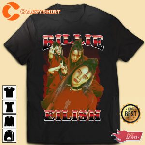 Black Top Big T shirt Billie Eilish Lyrics Vintage Shirt