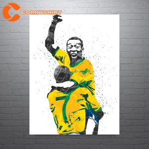 Brazil Pele The King Of Football RIP Pele 1970 Poster