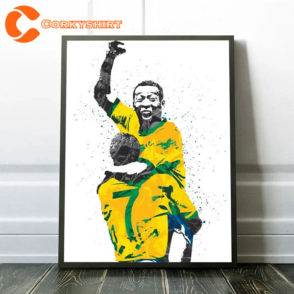 Brazil Pele The King Of Football RIP Pele 1970 Poster
