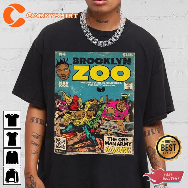 Brooklyn Zoo Comic Art Book Retro Vintage 90S Hip Hop T-Shirt Design -  Corkyshirt