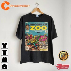Brooklyn Zoo Comic Art Book Retro Vintage 90s Hip Hop T-Shirt Design