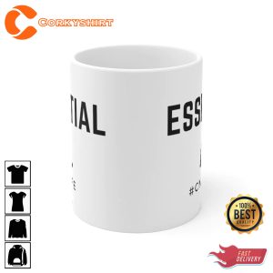 CNALIFE Essential AF Funny Gift for Friends Coffee Mug