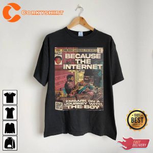 Childish Gambino Because The Internet Comic Art Book Retro T-Shirt