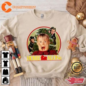 Christmas Home Alone Kevin McCallister Harry And Marv Wet Bandits Xmas Movie Sweatshirt