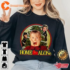 Christmas Home Alone Kevin McCallister Harry And Marv Wet Bandits Xmas Movie Sweatshirt